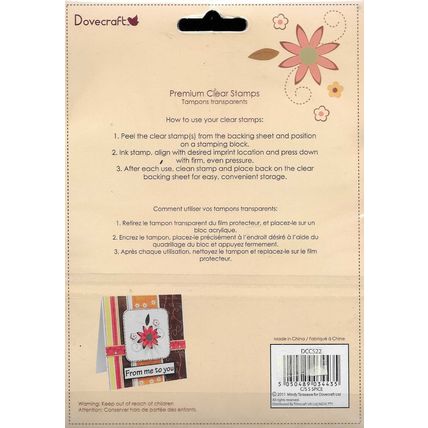 Dovecraft. Sugar & Spice Clear Stamp Set. Stamping Cardmaking Scrapbooking