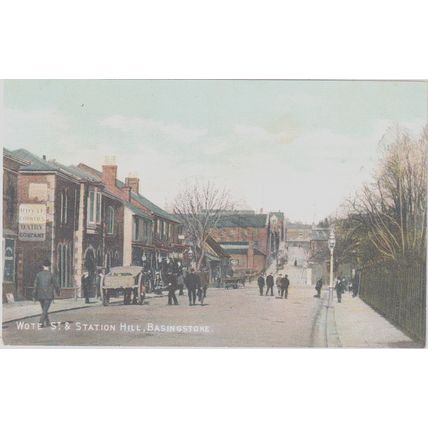Very Animated Wote Street & bStation Hill Basingstoke Hampshire (QHAM526)