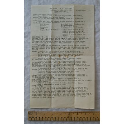 1954 Newsletter Northampton Girls Life Brigade + 1st Battalion swimming gala