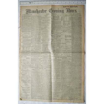 1912 original Manchester Evening News No. 13,547
