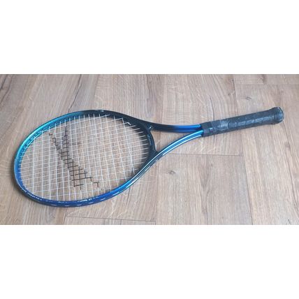 Vintage Slazenger Panther Demon Tennis Racket Blue Dynamic Cross Section 64cm
