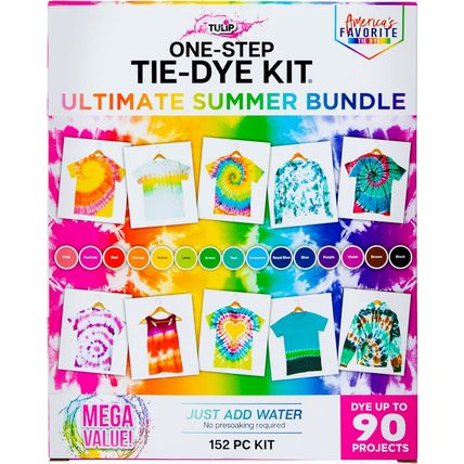 Tulip One-Step Tie Dye Ultimate Summer Bundle, Classroom Pack, Tie Dye Party Sup
