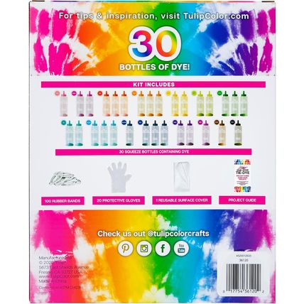 Tulip One-Step Tie Dye Ultimate Summer Bundle, Classroom Pack, Tie Dye Party Sup