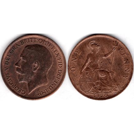 Great Britain. George V. Penny 1920 . dy23384