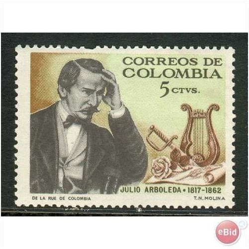 Colombia 1966 - SG1169 - 5c multi - Julio Arboleda, (1817-62) - MH