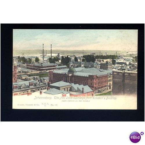 South Africa JOHANNESBURG Stock Exchange Postcard by B.F.Co (139)