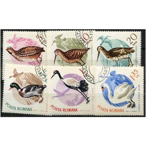 1965 6 different values - #254 cancelled