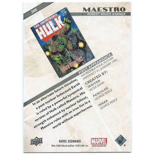 2012 Marvel Beginnings 2 - #308 - Maestro