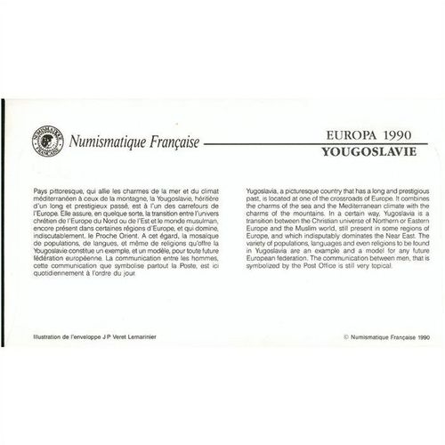 Yugoslavia FDC 1990 - SG 2616-2617 - Europa Post Office Buildings x 2 covers