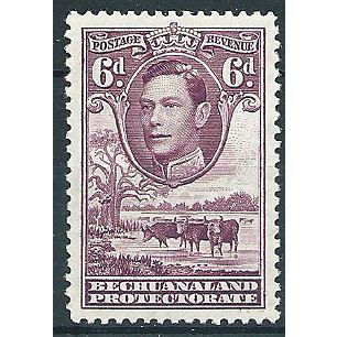 Bechuanaland 1938 SG124 6d Reddish Purple Mounted Mint ..