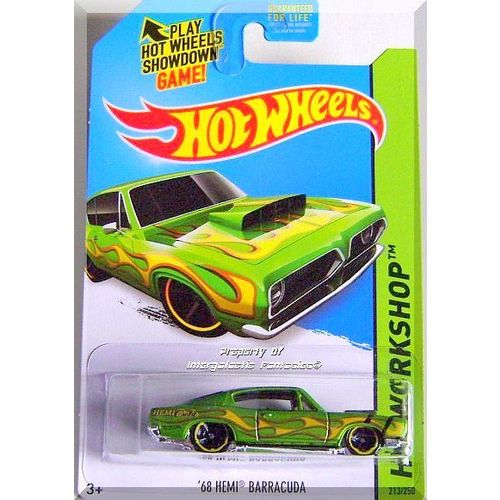 Hot Wheels - '68 Hemi Barracuda: HW Workshop 2015 - Heat Fleet #213/250 *Green*