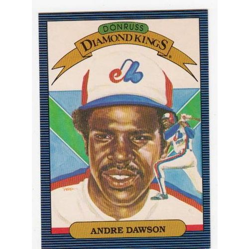 1986 Donruss Andre Dawson Diamond King baseball card #25- NM- HOF-Expos