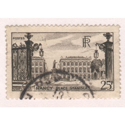 France 1946 - SG982 - 25f brown - Stanislas place, Nancy - used 2