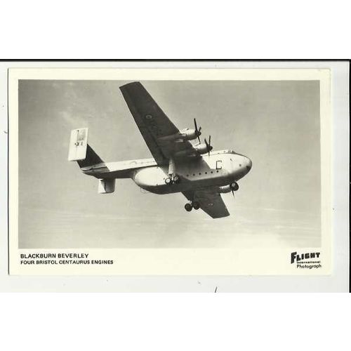 Aviation BLACKBURN BEVERLEY Postcard by Flight International