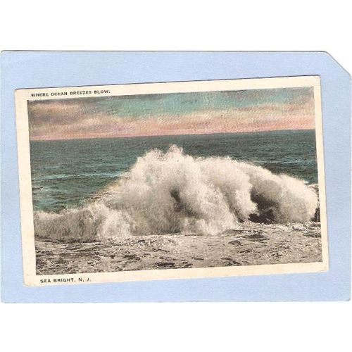 New Jersey Sea Bright Where Ocean Breezes Blow~1597