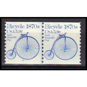 1901 5.9c Bicycle Fine MNH Dry Gum CNP Left 3 PA0362