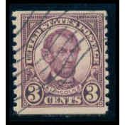 Used 600 3c Abraham Lincoln Barely Clears M09711