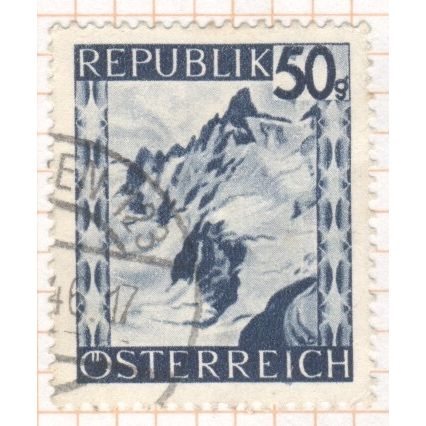 Austria 1945 - 50g blue - landscape - used