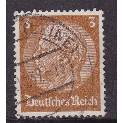 Germany 1934 President Hindenburg 3pf Fine Used SG 494b VGC