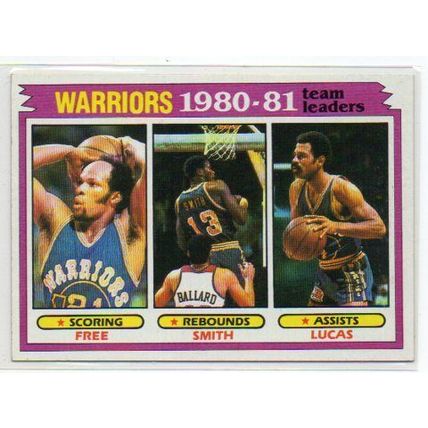 80 81 TOPPS TEAM LEADERS WARRIORS
