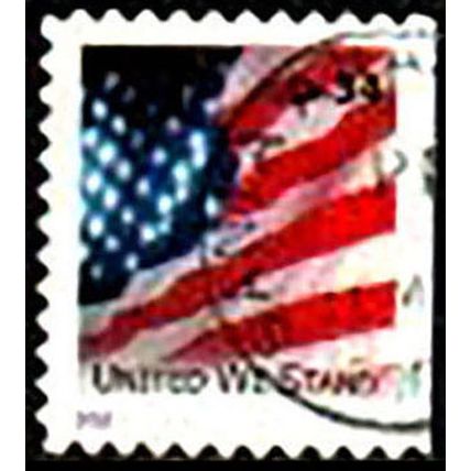 USA 2001 Flag 34c Used Stamp bs.