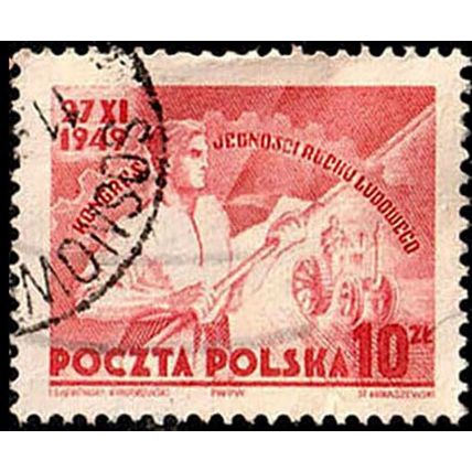 Poland 1949 Peasant Movement Congress 10z Used Stamp