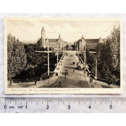 vintage postcard Luxembourg, Le Ponte Adolphe