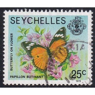 Seychelles 1977 SG 408A Used - Butterflies (D-883 (5))