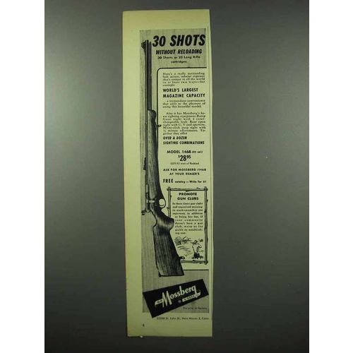 1953 Mossberg Model 146B Rifle Ad - 30 Shots