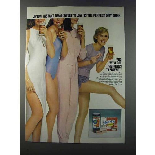1981 Lipton Instant Tea & Sweet 'n Low Ad - Diet Drink