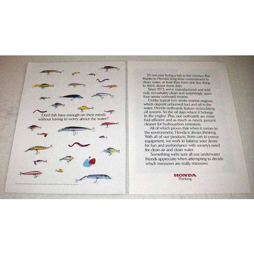 1998 Honda Outboard Motors Ad - Fish Have Enough