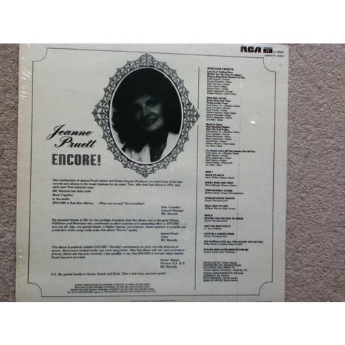 JEANNE PRUETT - ENCORE (VINYL LP)