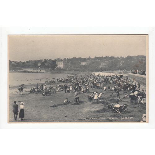 Tor Abbey Sands Torquay Devon Postcard Judges 6718