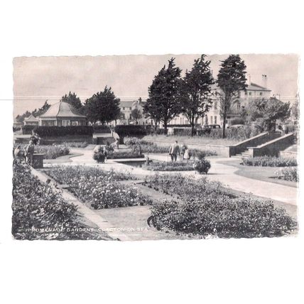 PROMENADE GARDENS, CLACTON-ON-SEA, ESSEX. used vintage postcard RP 1960 pm =