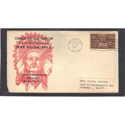 Event Order of the Arrow 972 3c Indian Tribes (Cachet-Label/A) CV40042