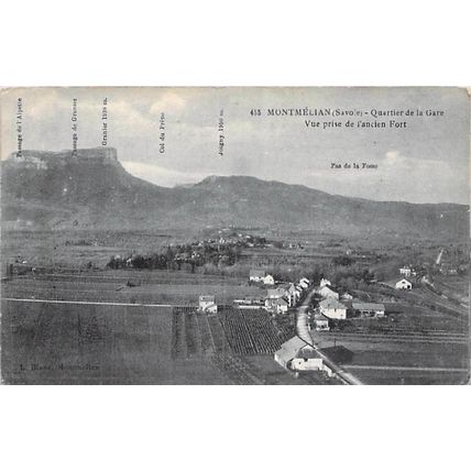 Montmelian france Postcard used VGC