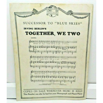 Lovely Little Silhouette 1927 Sheet Music Vincent Rose Lewis & Young (K10F)