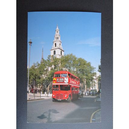 6 London General RM1734 seen approaching Aldwych, London Transport Postcard