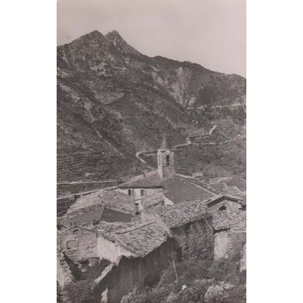Saint St Agnes Baudon Village Aerial Vintage Real Photo Postcard