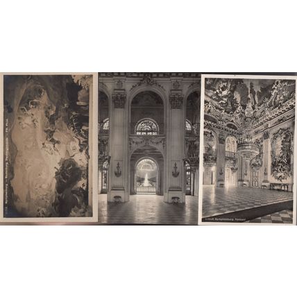 Munchen Schloss Nymphenburg Kirche Three German Religious Postcard s