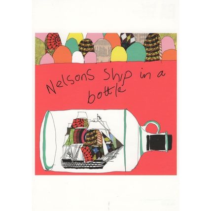 Yinka Shonibare Horatio Nelsons Ship In A Bottle Painting Postcard