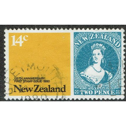 New Zealand 1980 Anniversaries and Events 14c Black Blue and Yellow SG1211 FU