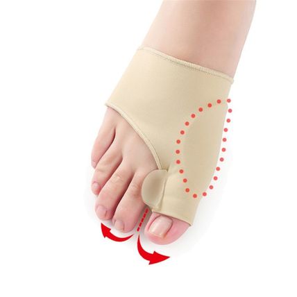 Pair Toe Separator Hallux Valgus Bunion Corrector Hammer Toe Straightener Foot 1