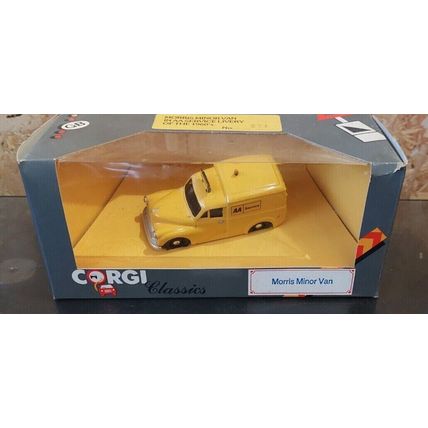 Corgi C957/4 Morris Minor Van - Rare repainted / relettered AA Staff Edition