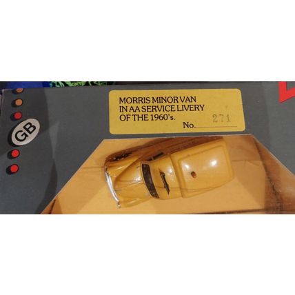 Corgi C957/4 Morris Minor Van - Rare repainted / relettered AA Staff Edition