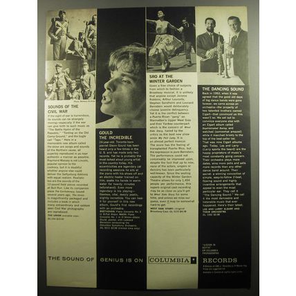 1957 Columbia Records Ad - Sounds of the Civil War
