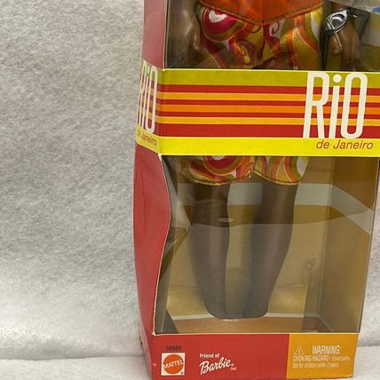 Mattel 2002 Rio de Janeiro Steve Friend of Barbie Peach Swim trunks Doll #56885