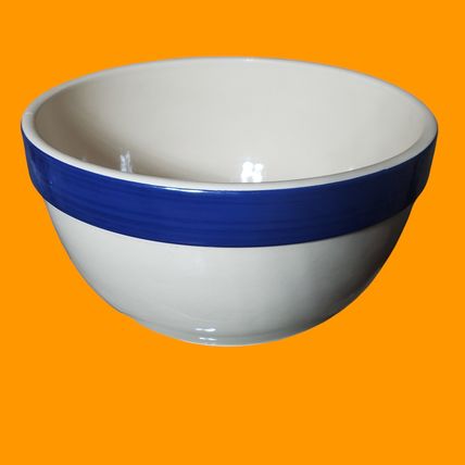 Vintage Cordon Bleu Pottery Mixing Bowl Large 9 3/4" x 5 3/4"