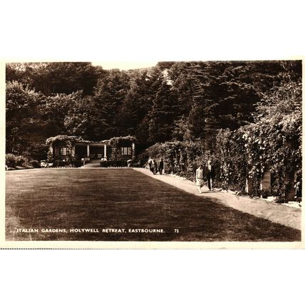 Italian Gardens, Holywell, Eastbourne, Sussex, England, 1949, Postcard