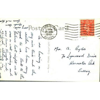 Italian Gardens, Holywell, Eastbourne, Sussex, England, 1949, Postcard